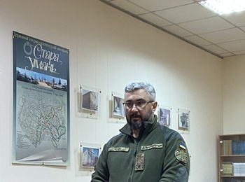 Зустріч викладачів кафедри соціально-гуманітарних і правових дисциплін із відомим істориком, журналістом і військовослужбовцем НГУ Вахтангом Кіпіані